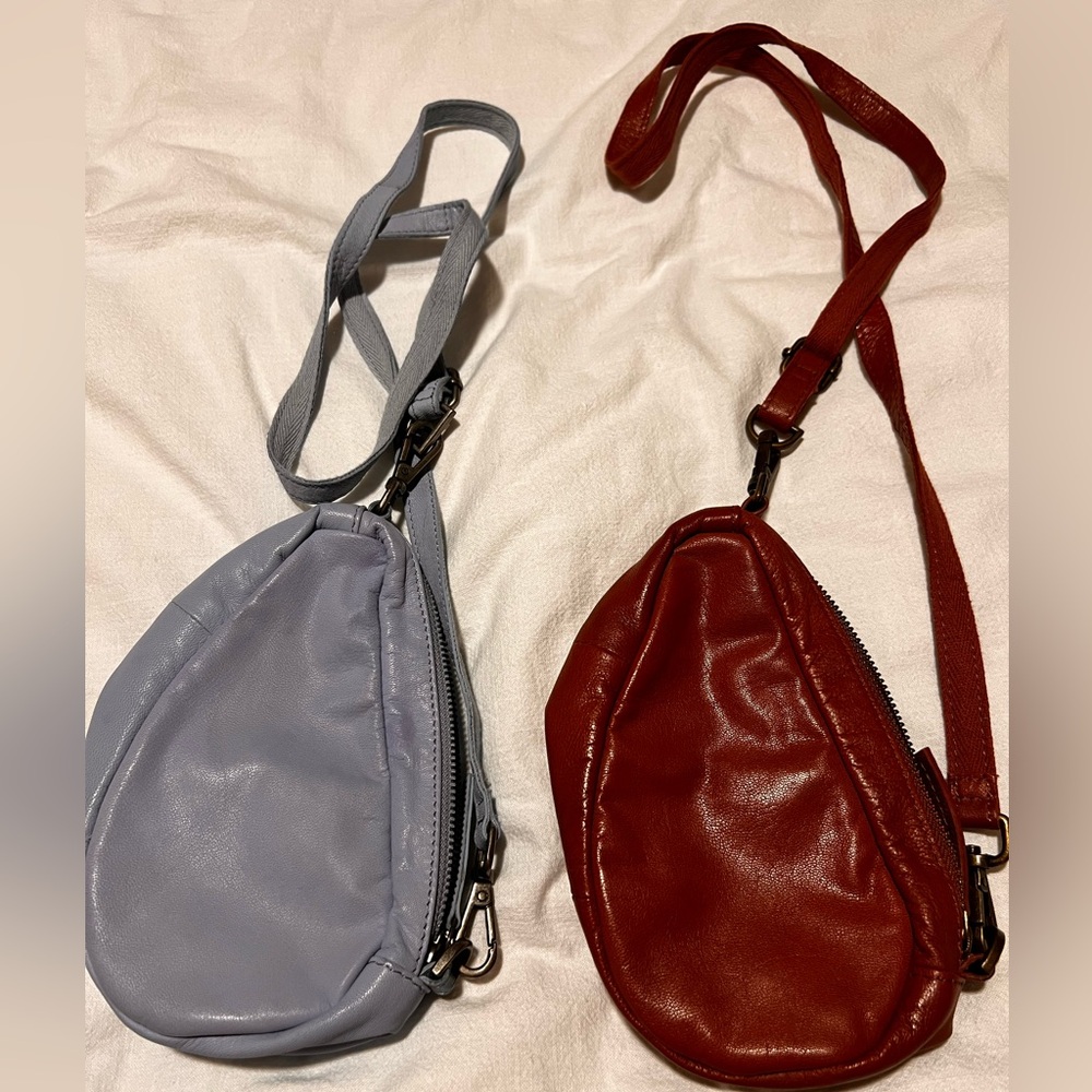 Bundle Free People Mini Coffee Date Leather Crossbody - Picture 2 of 6